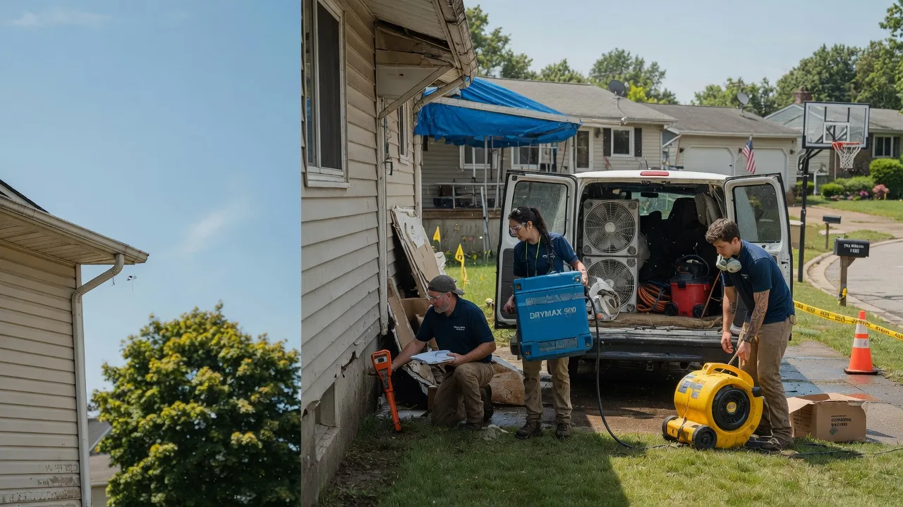 Ceiling Leak Cleanup in Wolf Lake, IL near me
