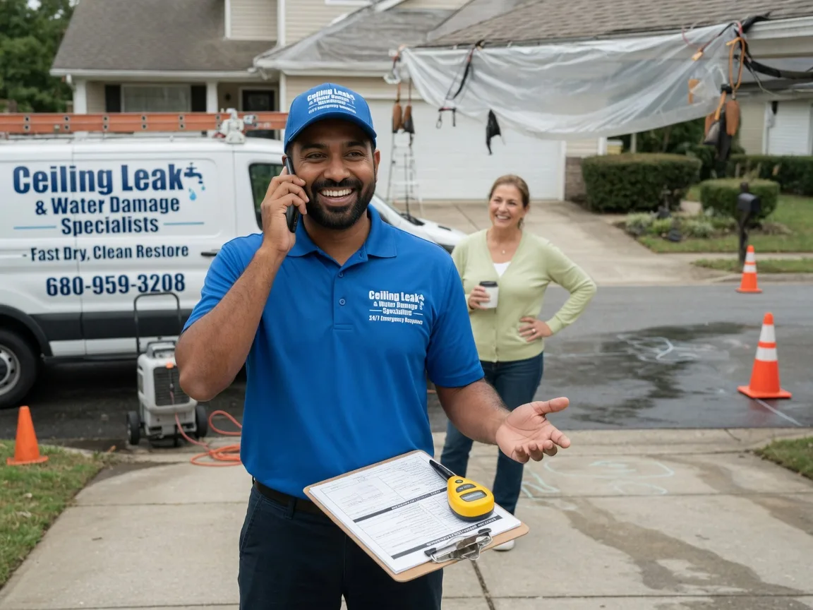 Ceiling Leak Cleanup Wolf Lake, IL FAQs